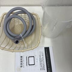 【レガストック江東店】食洗機 工事不要 食器洗浄機 食洗器 タンク式 食器洗い乾燥機 洗浄 温水 据置 ガラス扉 ホワイト ES294748AAA の画像