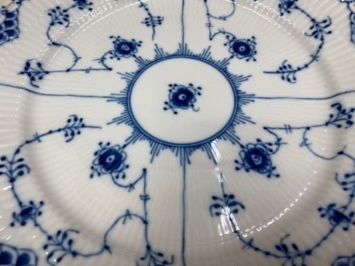 【愛品館江戸川店】ロイヤルコペンハーゲン ブルーフルーテッド フルレース  プレート 27cm ID：102-026811-007