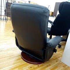 ★ジモティ割あり★ 回転座椅子　ブラック　クリーニング済　YJ868の画像