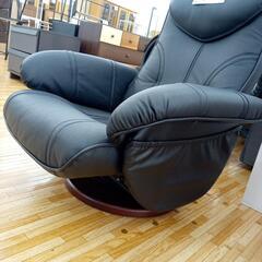 ★ジモティ割あり★ 回転座椅子　ブラック　クリーニング済　YJ868の画像