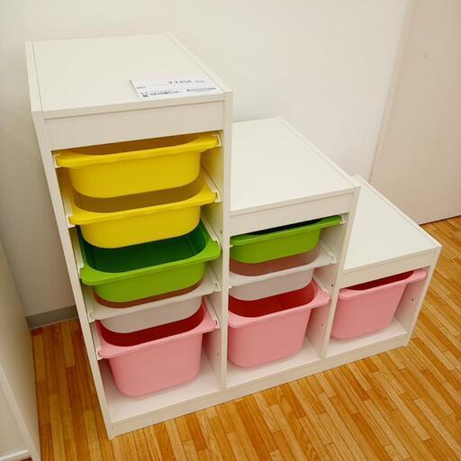 ★ジモティ割あり★ IKEA　収納ラック　ホワイト　クリーニング済　YJ869