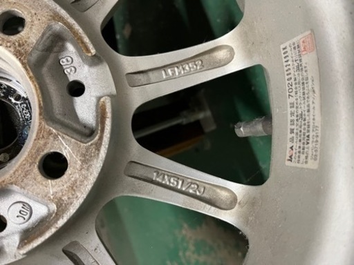 スタッドレスタイヤ&ホイール175/65R14インチ4本中古　マナレイ　ヨコハマICEGUARD