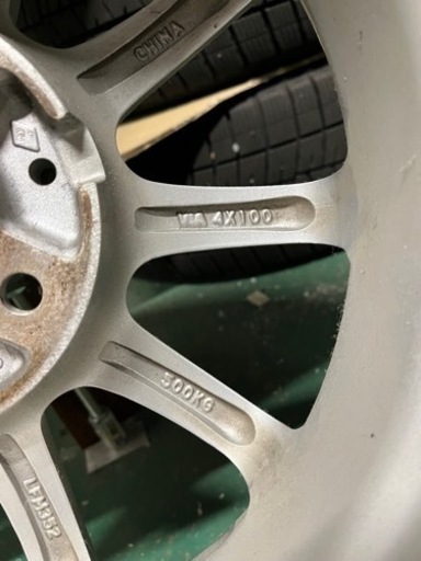 スタッドレスタイヤ&ホイール175/65R14インチ4本中古　マナレイ　ヨコハマICEGUARD