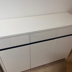 【ニトリ】ホワイト×ブラック　サイドボード