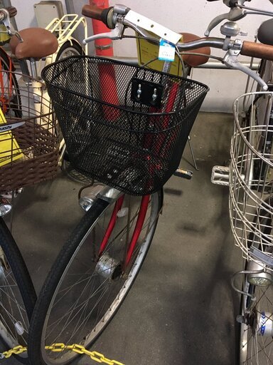 ★店頭にて試乗可★ J4014 マルキン　シティサイクル　フォンセＤ　レッド　 26インチ 3段変速 オートライト  クリーニング、簡易メンテナンス済み【リユースのサカイ柏店】 中古自転車 　流山市 中古自転車 松戸市 中古自転車 我孫子市 中古自転車 船橋市 中古自転車 守谷市 中古自転車 取手市 中古自転車