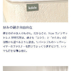 NewコアラマットレスBREEZE クイーンサイズの画像