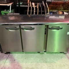 ホシザキ　コールドテーブル 150×45×80 テーブル型冷蔵庫現状品の画像