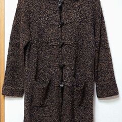 【OFF】ニット🧶ダッフル風フード付きカーディガン／レディース ...