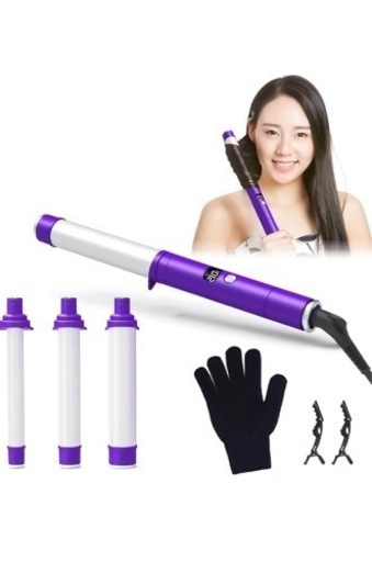 ヘアアイロン　コテ　カールアイロン　ウェーブアイロン　ヘアアレンジ　スタイリング　内巻き　外巻き　ウェーブ　3段階　オートオフ