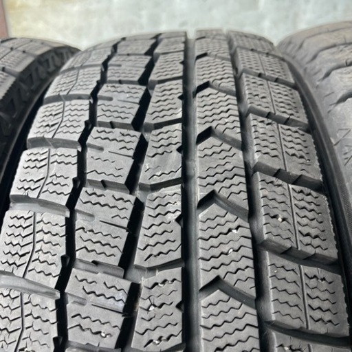 バリ山　DUNLOP ダンロップ　WM02 165/60R14 スタッドレス　タイヤ　2018年製　14インチ
