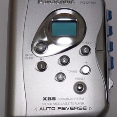 Panasonic ステレオラジオカセットプレーヤー RQ-CR18V 説明書付の画像
