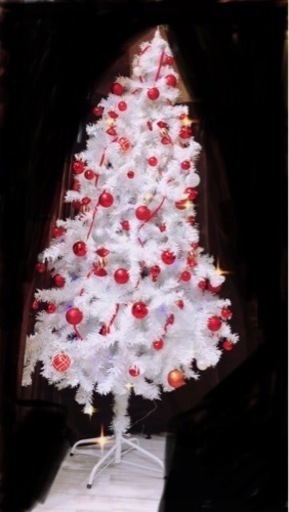 ホワイトクリスマスツリー 210cm