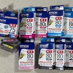 【差し上げます】エプソン インクカートリッジ 75、80