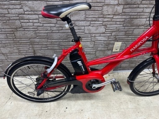 オータムSALE 格安　8.1Ah 前後タイヤ新品　東京23区配達無料　ブリヂストン　マリポーサ　8.1Ah リチウム 電動自転車 中古 1828