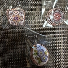 銅製の手作りピアス　新品の画像