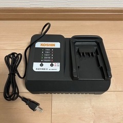 【ほぼ未使用】工進(KOSHIN) 急速充電器Ⅱ 36V PA-438 & バッテリーの画像