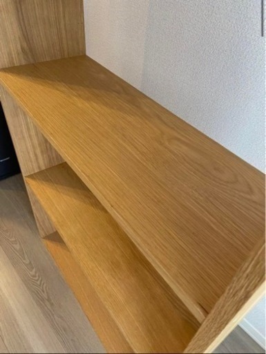 無印良品　スタッキングシェルフ ワイド 3段（オーク）