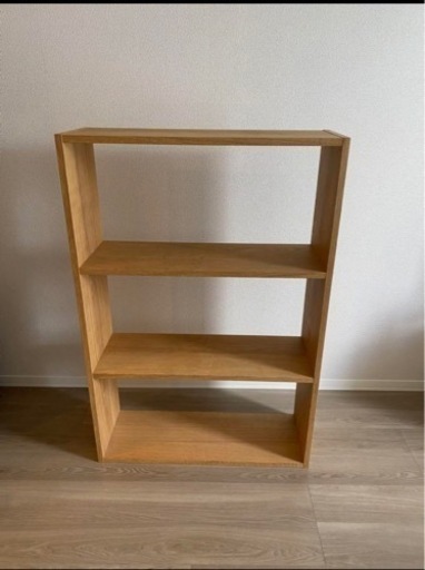 無印良品 棚【送料込み】スタッキングシェルフ ワイド ３段 オーク材 スタッキングシェルフ・ワイド・3段・オーク材 | 無印良品