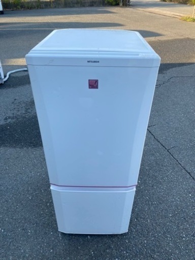 北九州市内配送無料　保証付き　三菱 146L 一人暮らし　２ドア冷凍冷蔵庫 MR-P15EX-KP