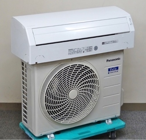 【お取引中】(58)パナソニック Eolia エオリア ナノイーX搭載 無線LAN内蔵 ルームエアコン おもに6畳用 2023年製 取付販売