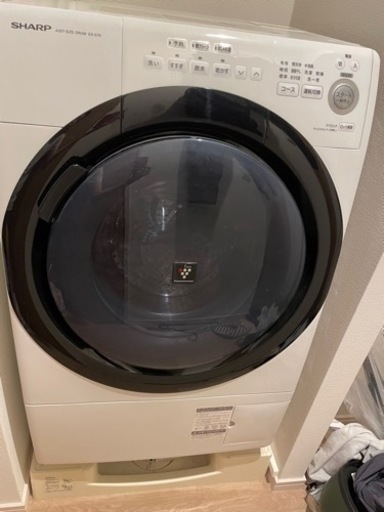 SHARP 2020年製ドラム式洗濯乾燥機　右開き　ES-S7E-WR