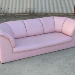 配達先決定🚚　無料配達設置します🚚定価12万円💖姫系可愛いピンク高級ソファー💖200ｃｍ💖の画像