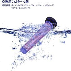 ダイソン v6 シリーズ掃除機交換用バッテリー 21.6V 4600mAh 互換品 交換用フィルタ付き　新品未使用の画像