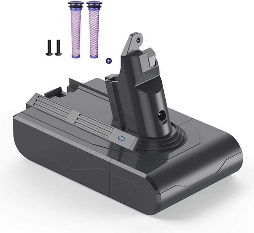 ダイソン v6 シリーズ掃除機交換用バッテリー 21.6V 4600mAh 互換品 交換用フィルタ付き　新品未使用