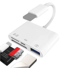 4in1 メモリーカードアダプター iPhone対応 新品未使用の画像