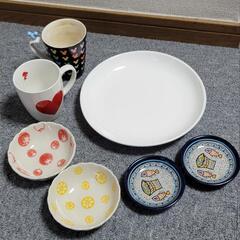 食器7点セット 醤油皿 小鉢 平皿 マグカップ