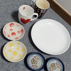 食器7点セット 醤油皿 小鉢 平皿 マグカップの画像
