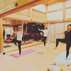 【宮原のお寺でヨガ】の画像