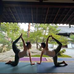 【上尾の神社でヨガ】の画像
