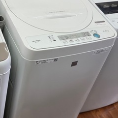 送料・設置込み 洗濯機 4.5kg SHARP 2020年