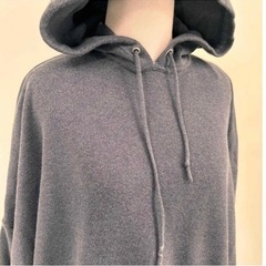 COS レディース グレー オーバーサイズ パーカー スウェットの画像