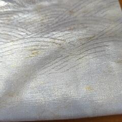 正絹　名古屋帯　花刺繍　金通しの画像