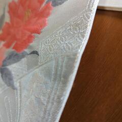正絹　名古屋帯　花刺繍　金通しの画像