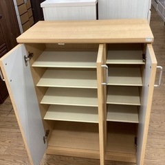 KJ-74【新入荷 リサイクル品】シューズボックス ナチュラル