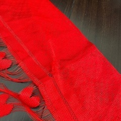 赤の可愛いのれんの画像