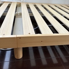 ベッドフレーム　シングルサイズ　木　の画像