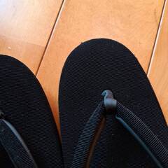 【お値下げ】和装喪服用草履　黒の画像