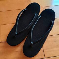【お値下げ】和装喪服用草履　黒の画像