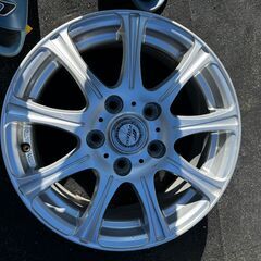 POLEO　15×6ｊ　+５３　5H-114.3　アルミホイール