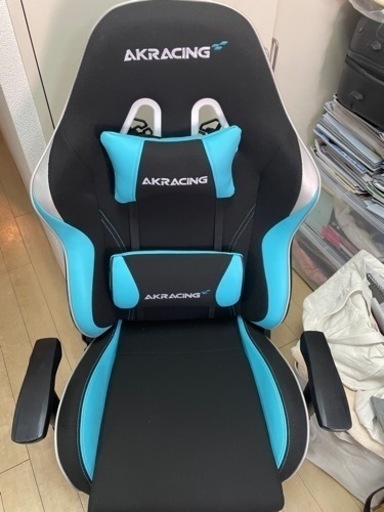 pinon ゲーミングチェア　スカイブルー