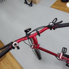 J081★値下げ★チェーンカバー割れ有★折りたたみ自転車★basset★6段変速★20インチの画像