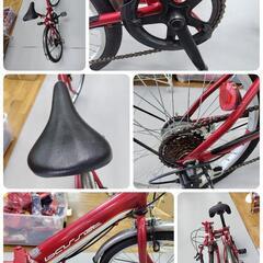 J081★値下げ★チェーンカバー割れ有★折りたたみ自転車★basset★6段変速★20インチの画像