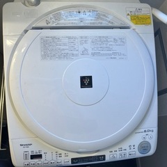 洗濯機　SHARP ES-TX8Eの画像