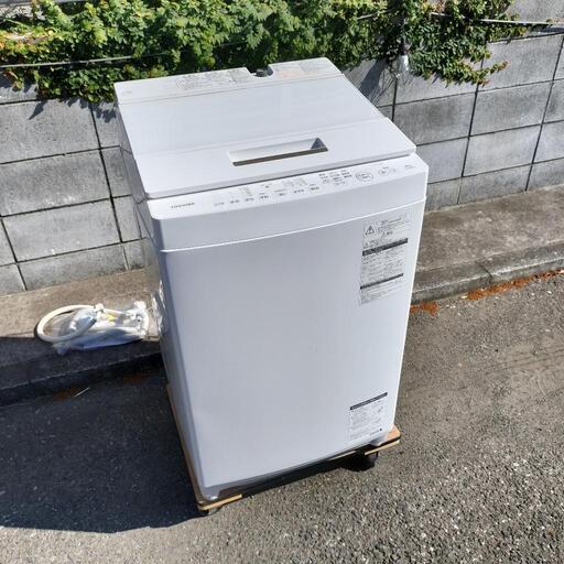 TOSHIBA 東芝 全自動洗濯機 ザブーン AW-8D6(W) 洗濯・脱水容量8.0kg 2017年製 グランホワイト