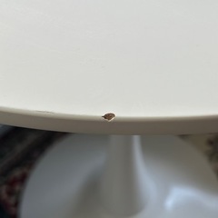 【お譲り先決定】丸テーブル 白の画像