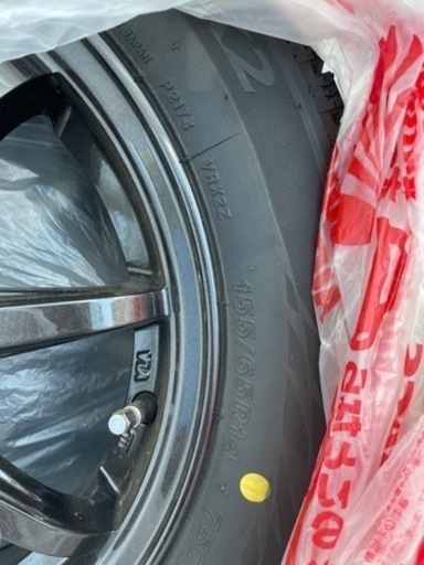 ホンダNBOX スタッドレスタイヤホイール4本セット 155/65R14 ブリヂストン ブリザック VRX2 2022年21週製造 
